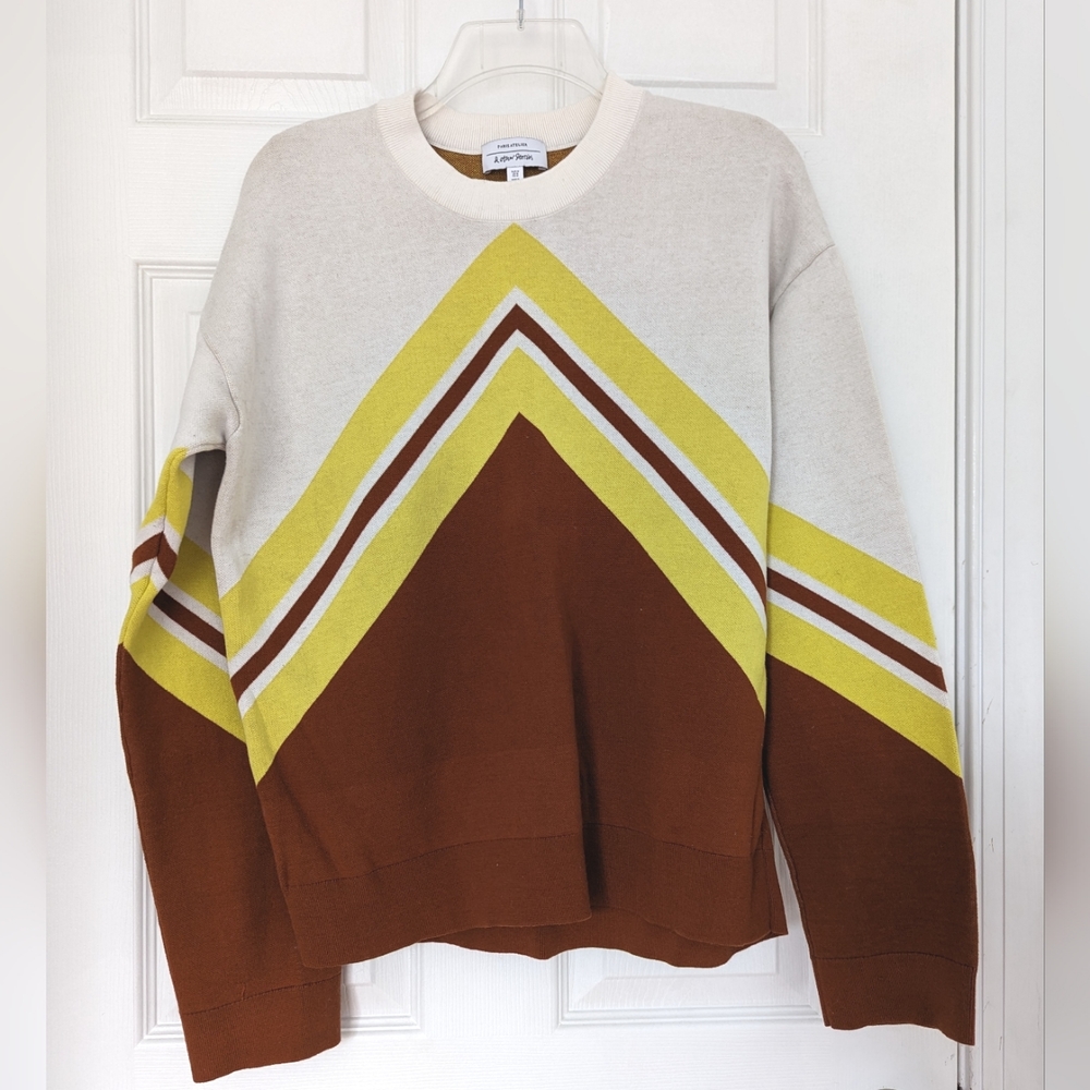 & Other Stories sweatshirt brown pattern Size M